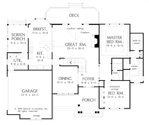 Architectural House Design - Traditional Floor Plan - Main Floor Plan #929-481