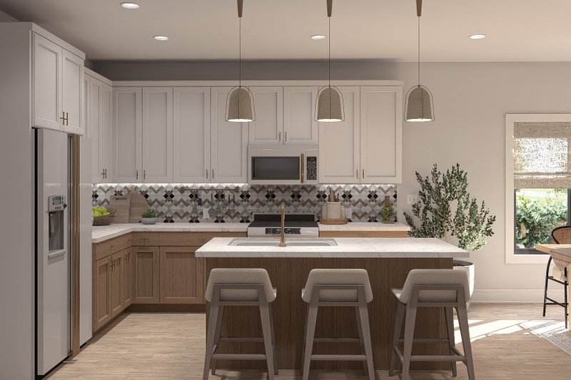 House Plan Design - Interior - Kitchen for Farmhouse House Plan #455-403 - 3 bed, 2 bath