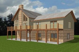 Country Exterior - Front Elevation Plan #123-105