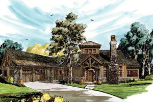 Ranch Exterior - Front Elevation Plan #942-31