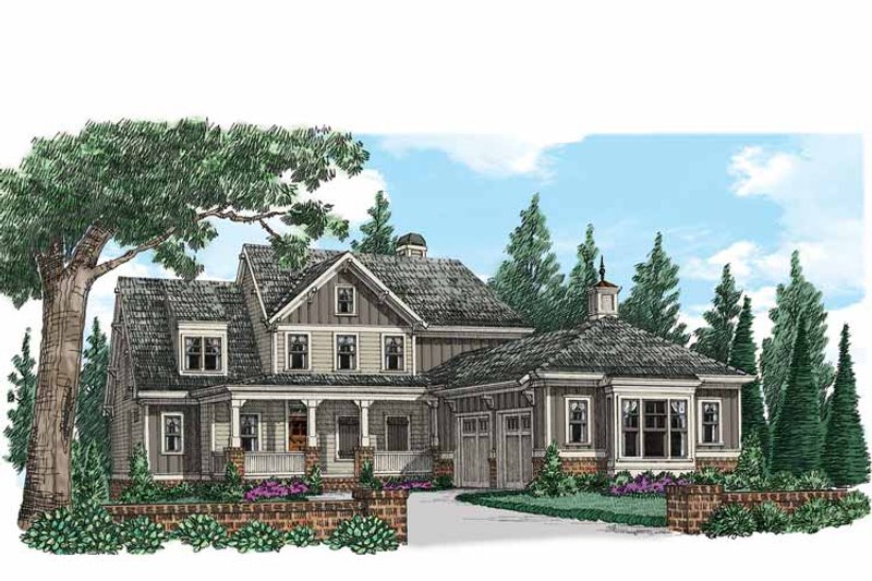 Home Plan - Exterior - Front Elevation 3 for Country House Plan #927-939 - 4 bed, 2.5 bath