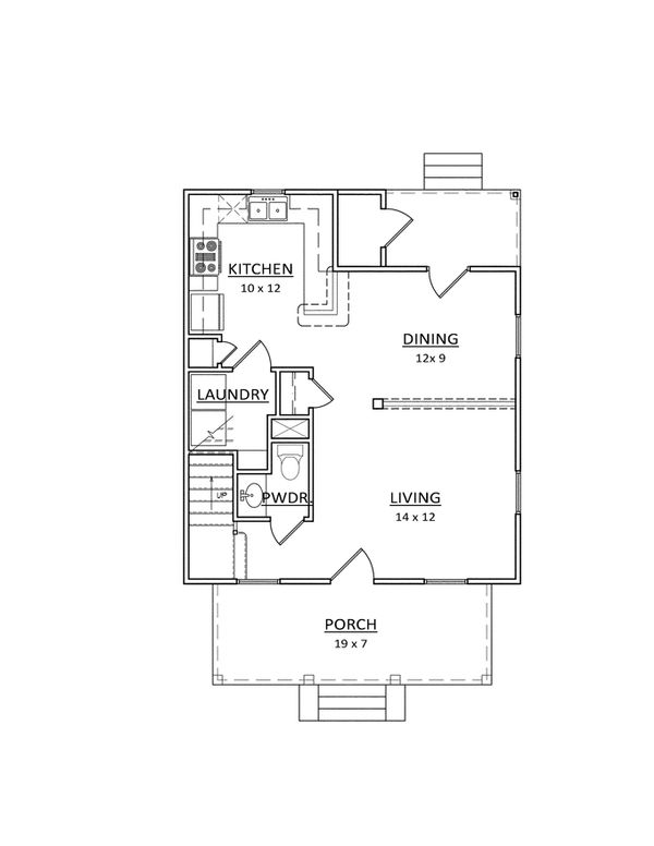 Architectural House Design - Craftsman Floor Plan - Main Floor Plan #936-20
