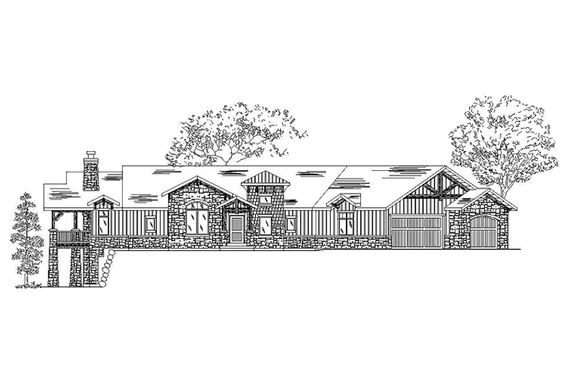 Home Plan - Exterior - Front Elevation 3 for Craftsman House Plan #945-131 - 2 bed, 2.5 bath
