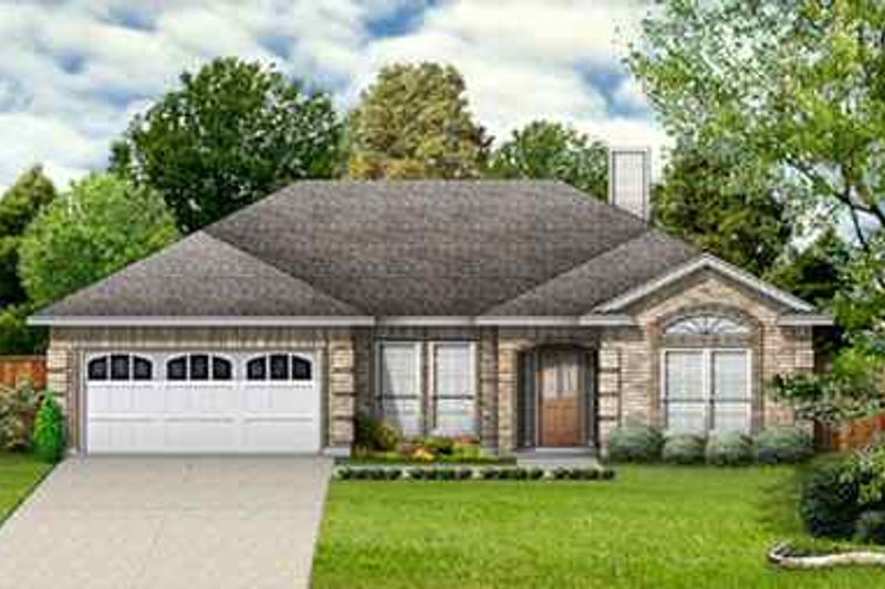 Dream House Plan - Traditional Exterior - Front Elevation Plan #84-117