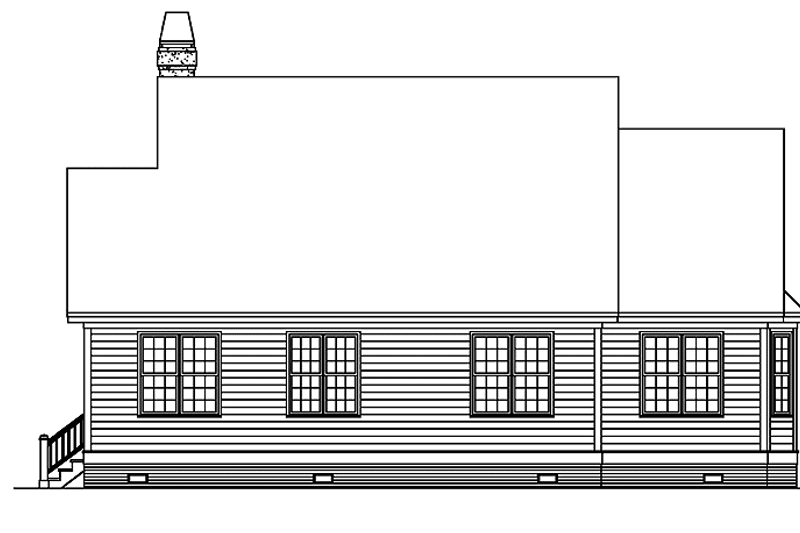 Home Plan - Exterior - Rear Elevation for Ranch House Plan #929-588 - 3 bed, 2 bath