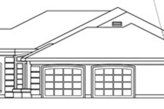 Exterior - Other Elevation 1 for Mediterranean House Plan #124-132 - 3 bed, 2.5 bath