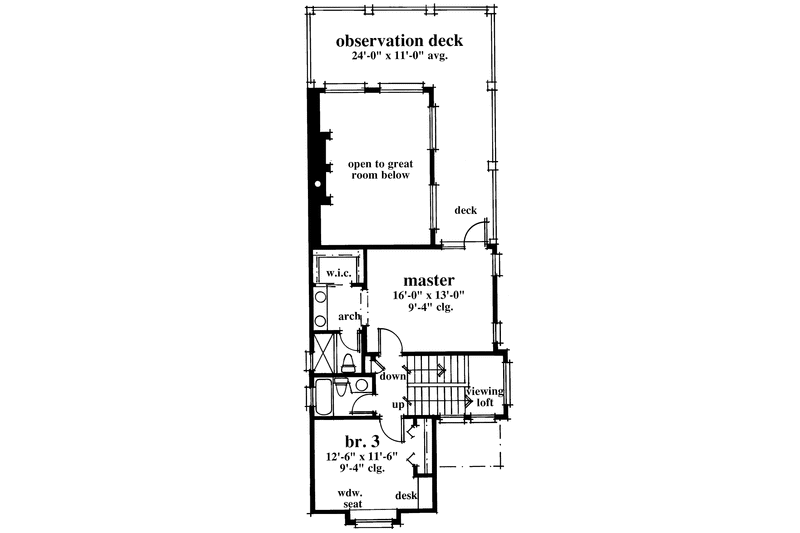 Home Plan - Floor Plan - Upper Floor for Traditional House Plan #930-65 - 3 bed, 3 bath