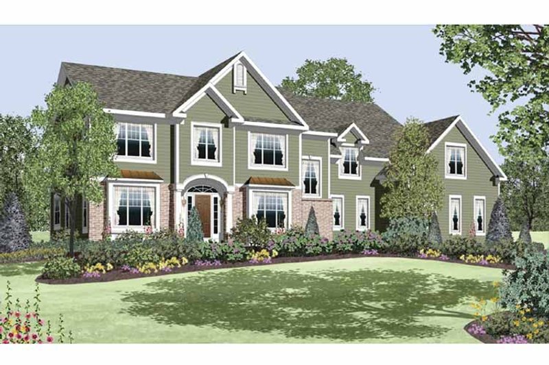 Home Plan - Exterior - Front Elevation 3 for Traditional House Plan #328-458 - 4 bed, 3.5 bath