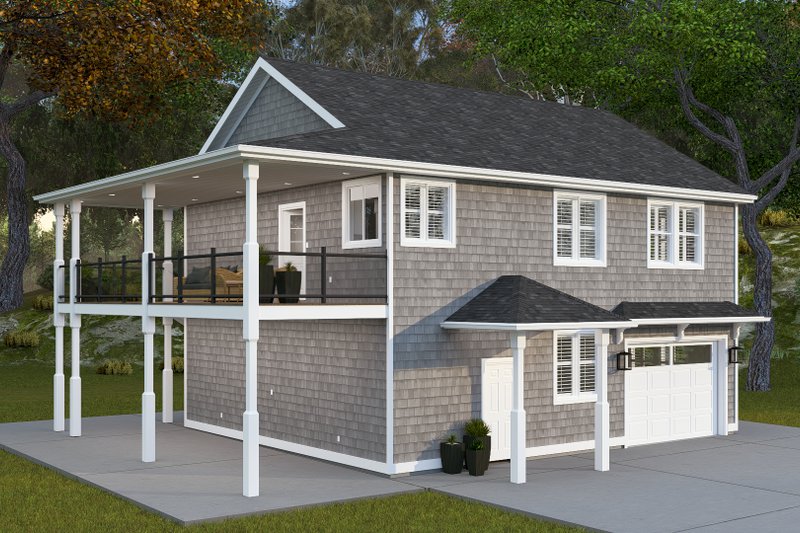 House Design - Exterior - Front Elevation 4 for Craftsman House Plan #1060-372 - 2 bed, 2 bath