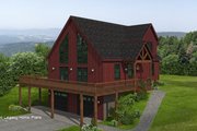 Country Style House Plan - 3 Beds 2 Baths 1800 Sq/Ft Plan #932-695 