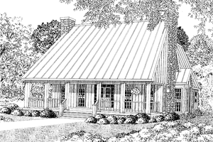 Country Exterior - Front Elevation Plan #17-2714