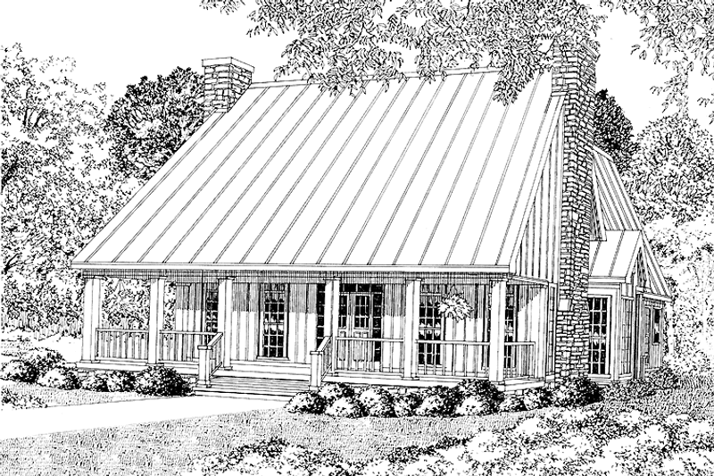 Home Plan - Country Exterior - Front Elevation Plan #17-2714