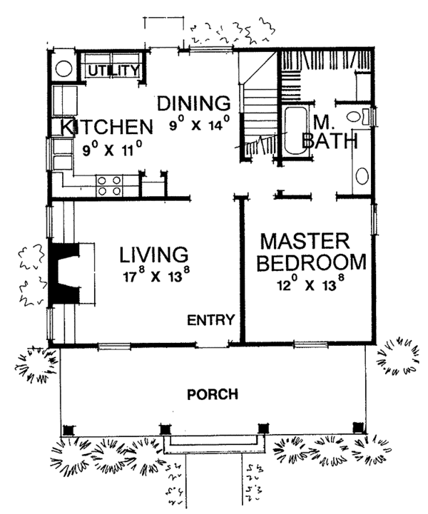 House Design - Country Floor Plan - Main Floor Plan #472-278