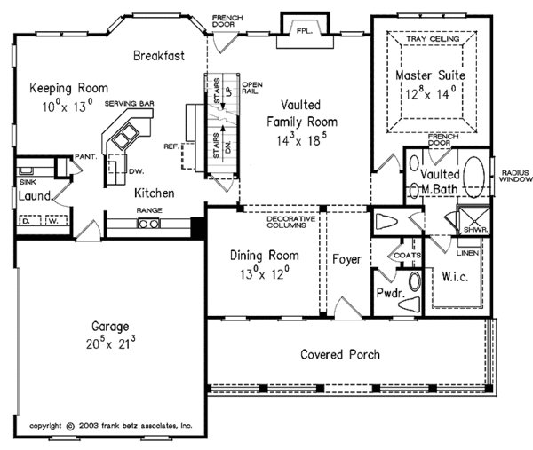 Dream House Plan - Country Floor Plan - Main Floor Plan #927-127