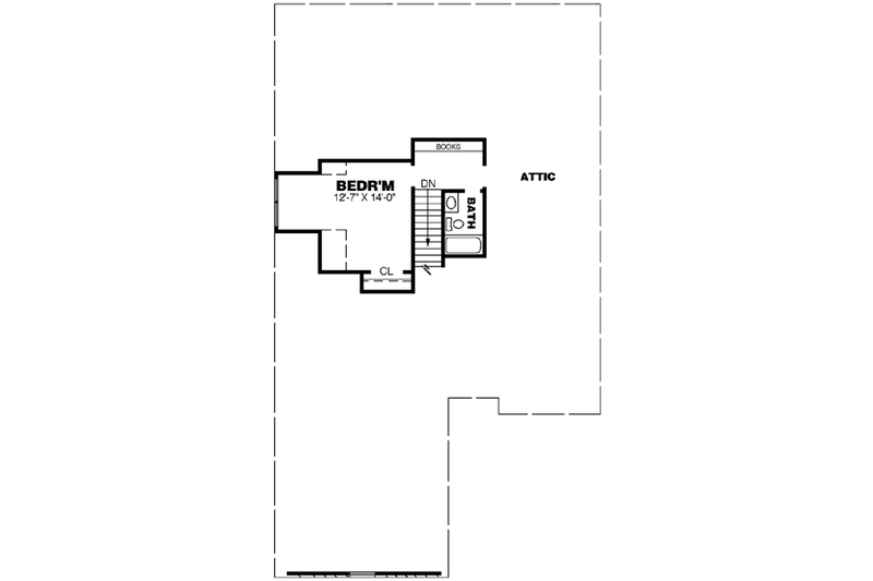 Home Plan - Floor Plan - Upper Floor for Southern House Plan #34-183 - 4 bed, 3 bath