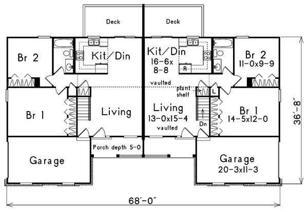 House Plan Design - Traditional Floor Plan - Main Floor Plan #57-141