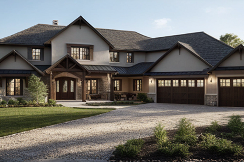 House Blueprint - Photo 6 for Farmhouse House Plan #1109-19 - 5 bed, 3 bath