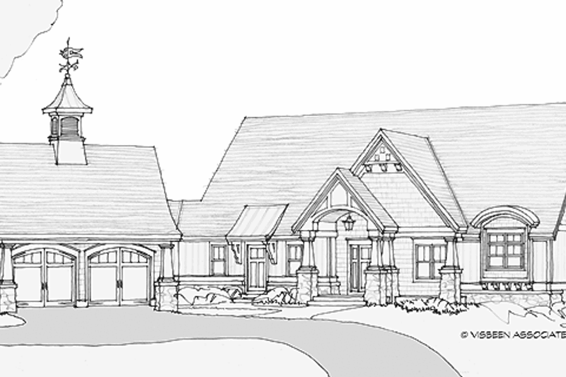 Home Plan - Craftsman Exterior - Front Elevation Plan #928-204