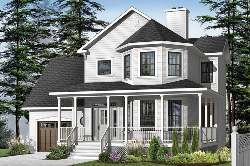 Architectural House Design - Farmhouse Exterior - Front Elevation Plan #23-863