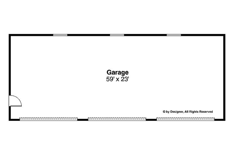 House Design - Floor Plan - Main Floor for Traditional House Plan #124-1087, 0 bath