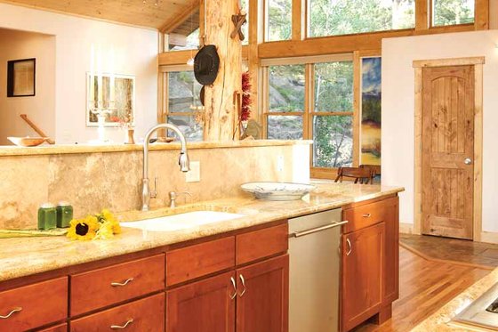 Interior - Kitchen for Contemporary House Plan #1042-12 - 3 bed, 2 bath