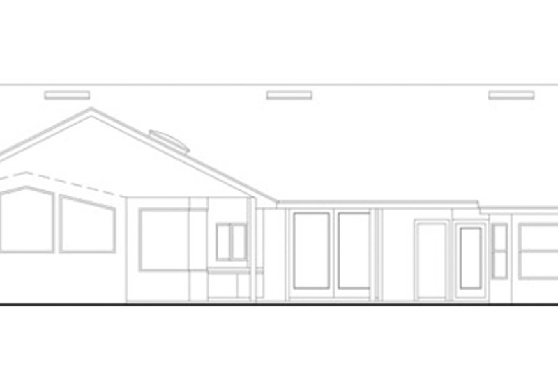 Home Plan - Exterior - Rear Elevation for Mediterranean House Plan #417-799 - 3 bed, 3 bath