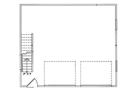 Floor Plan - Main Floor for Colonial House Plan #47-1069, 0 bath