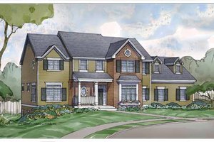 Country Exterior - Front Elevation Plan #928-206