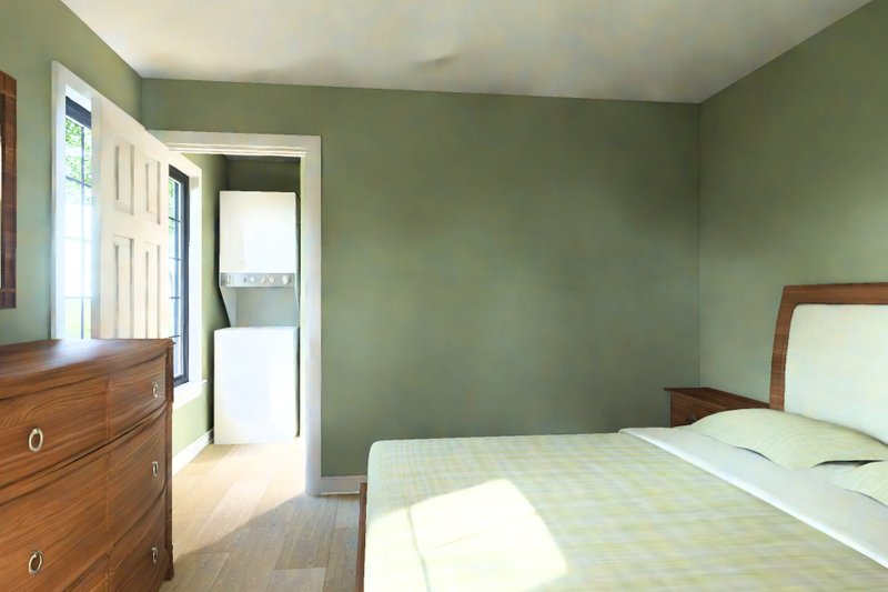 Architectural House Design - Interior - Master Bedroom 1 for Cottage House Plan #513-2427 - 1 bed, 1 bath
