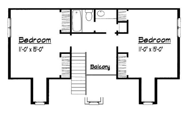 House Plan Design - Victorian Floor Plan - Upper Floor Plan #1051-21