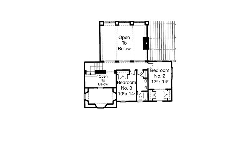 Dream House Plan - Floor Plan - Upper Floor 1 for Mediterranean House Plan #429-192 - 3 bed, 2.5 bath