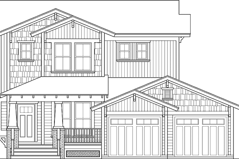 House Blueprint - Country Exterior - Front Elevation Plan #410-3569