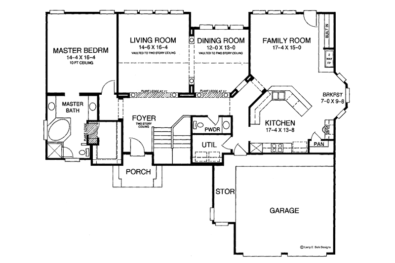 Dream House Plan - Floor Plan - Main Floor for Traditional House Plan #952-42 - 4 bed, 2.5 bath