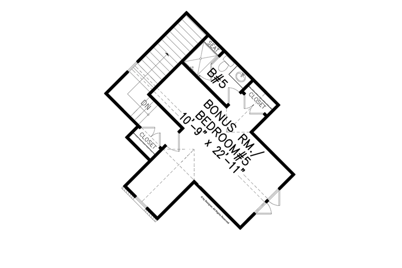 Home Plan - Floor Plan - Other Floor for Craftsman House Plan #54-376 - 3 bed, 3.5 bath