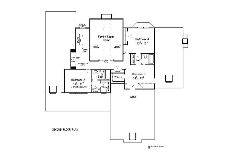 Home Plan - Floor Plan - Upper Floor for Country House Plan #927-316 - 4 bed, 3.5 bath