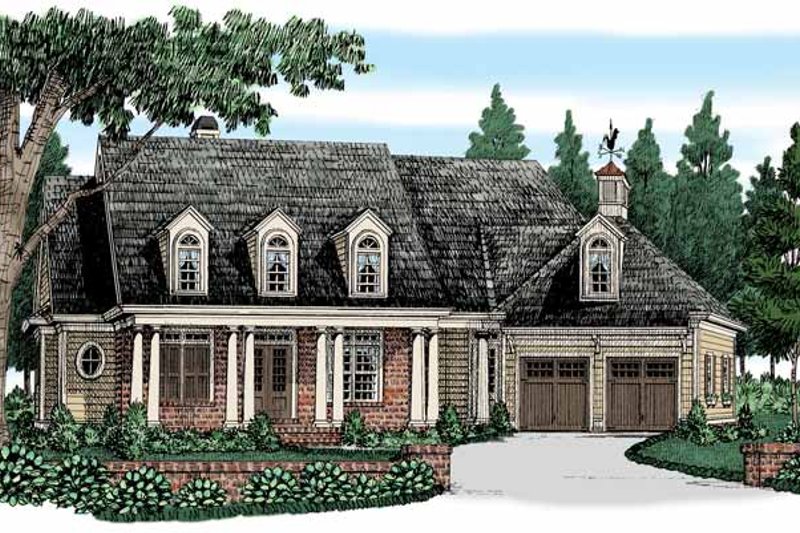 Home Plan - Colonial Exterior - Front Elevation Plan #927-525