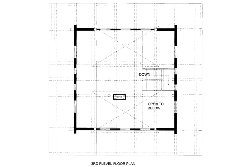 Architectural House Design - Floor Plan - Other Floor for Log House Plan #117-603 - 2 bed, 2 bath