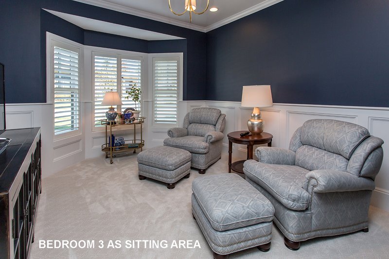 Architectural House Design - Bedroom 3 as Sitting Area