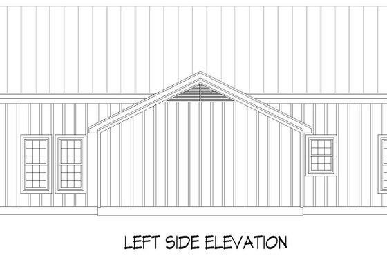 Exterior - Other Elevation for Country House Plan #932-1183 - 4 bed, 3 bath