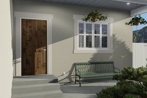 Exterior - Covered Porch for Traditional House Plan #1060-54 - 4 bed, 3 bath