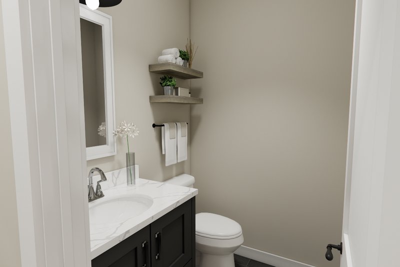 House Blueprint - Interior - Bathroom 1 for Craftsman House Plan #51-1388 - 3 bed, 2.5 bath