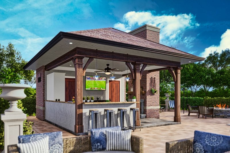 Dream House Plan - Exterior - Front Elevation 6 for Craftsman House Plan #54-584, 1 bath