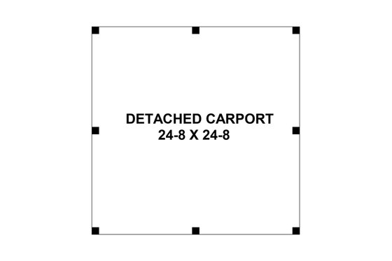 Floor Plan - Main Floor for Traditional House Plan #21-388, 0 bath