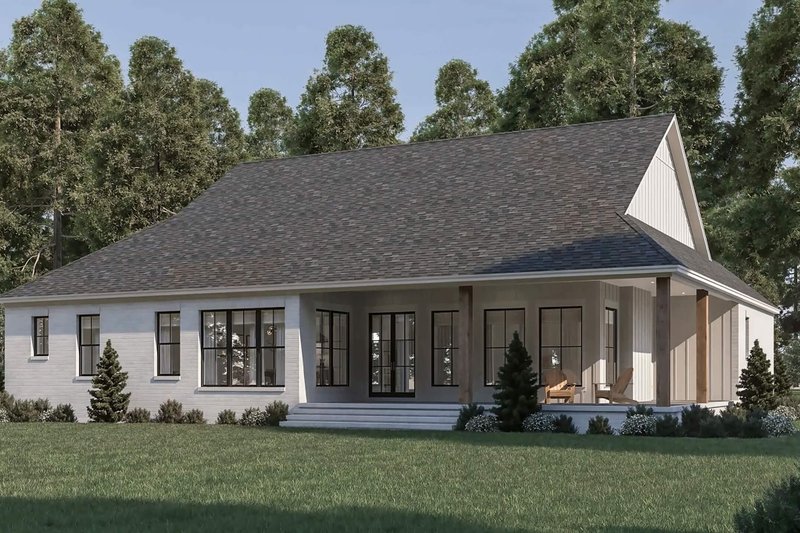 House Plan Design - Exterior - Rear Elevation for Farmhouse House Plan #430-348 - 3 bed, 2.5 bath