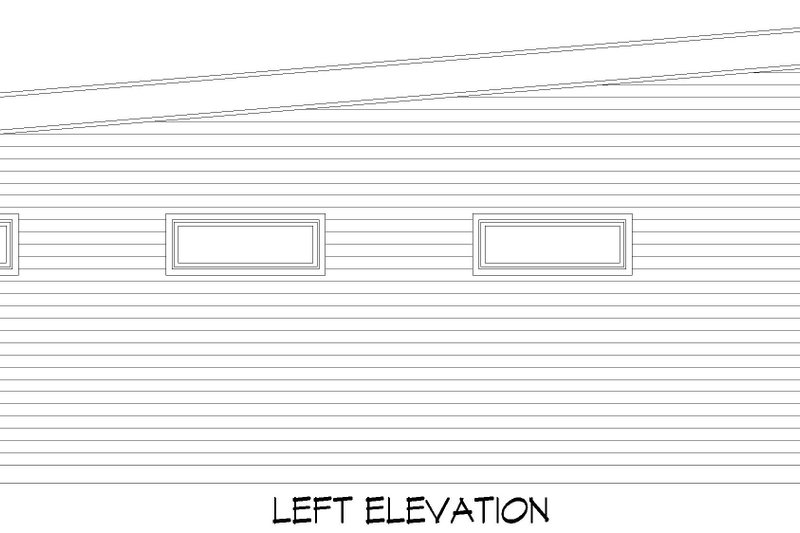 House Blueprint - Exterior - Other Elevation for Contemporary House Plan #932-1033, 0 bath