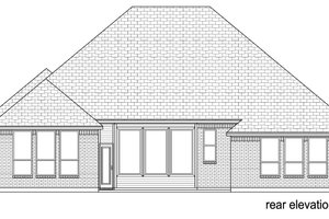 Exterior - Rear Elevation for Traditional House Plan #84-588 - 4 bed, 3 bath