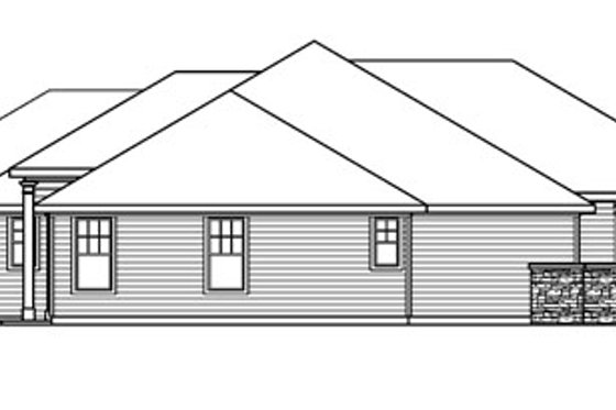 Exterior - Other Elevation for Ranch House Plan #124-752 - 3 bed, 2.5 bath