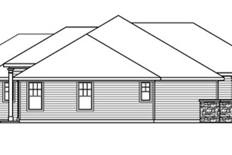 Home Plan - Exterior - Other Elevation for Ranch House Plan #124-752 - 3 bed, 2.5 bath