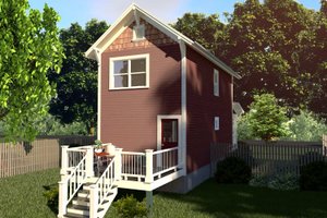 Exterior - Other Elevation for Farmhouse House Plan #79-277 - 2 bed, 1.5 bath