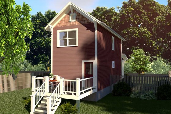 Exterior - Other Elevation for Farmhouse House Plan #79-277 - 2 bed, 1.5 bath
